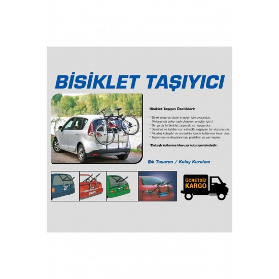 Xbyc 102 Bisiklet Taşıyıcı 2'li Kayış Destekli